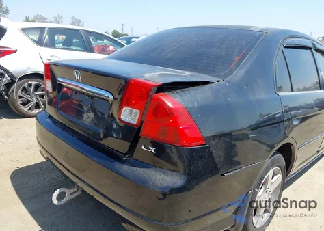 2005 Honda Civic Lx из США, поврежденный, VIN JHMES16575S001813